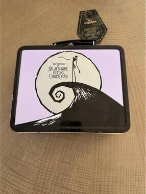 Vintage Rare NWT The Nightmare Before Christmas, Tim Burton Metal Lunchbox